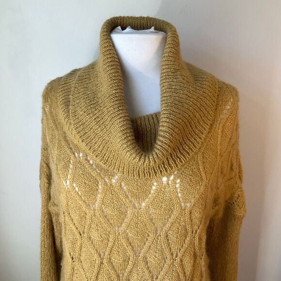 Elsamanda open Knit Oversized Cowl Neck Pullover, S. Mohair Blend - Picture 6 of 15